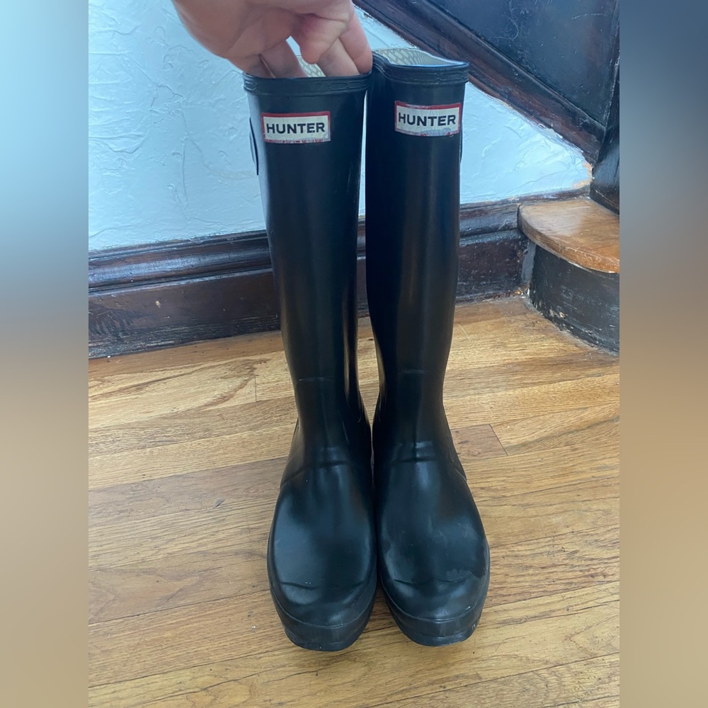 Original gloss tall hunter boots